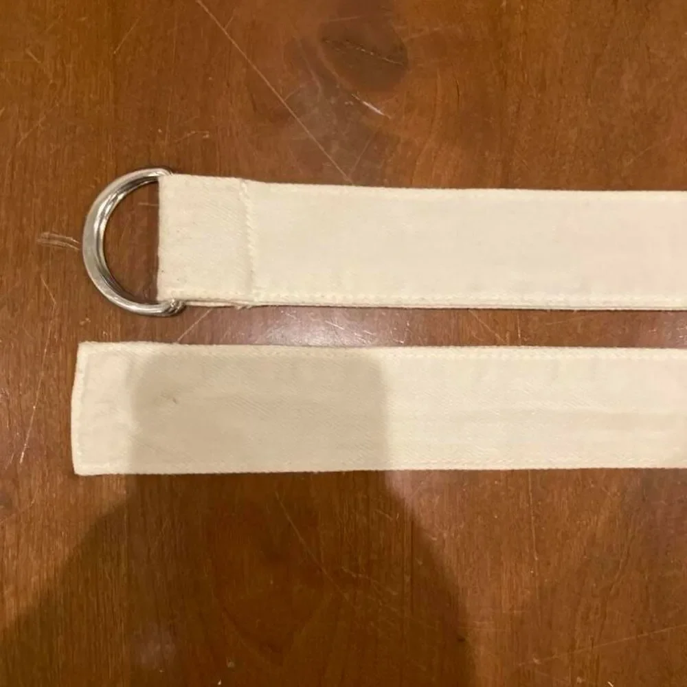 Unbranded Women's Cream and White Belt